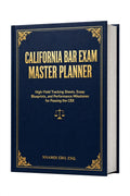 CALIFORNIA BAR EXAM MASTER PLANNER: High-Yield Tracking Sheets, Essay Blueprints, and Performance Milestones for Passing the CBX – PDF