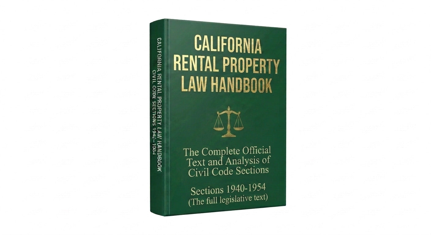 CALIFORNIA RENTAL PROPERTY LAW HANDBOOK: The Complete Official Text and Analysis of Civil Code Sections 1940–1954 - ePub