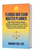 FLORIDA BAR EXAM MASTER PLANNER: High-Yield Tracking Sheets, Distinction Blueprints, and Part A Multiple-Choice Progress Logs for Passing the Florida Bar Exam – PDF