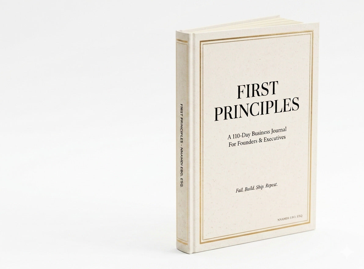 FIRST PRINCIPLES: A 110-Day Business Journal For Founders & Executives - PDF