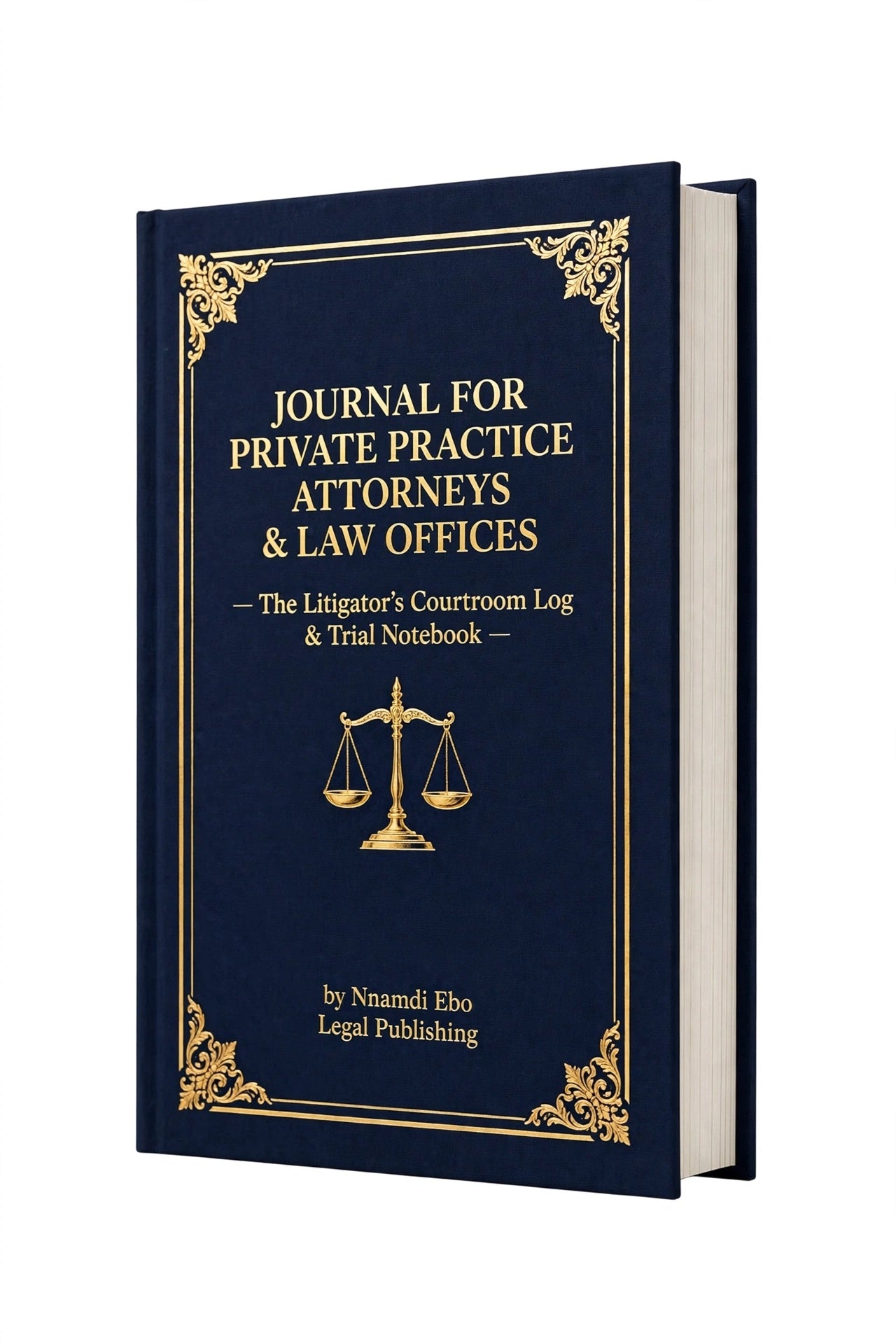 JOURNAL FOR PRIVATE PRACTICE ATTORNEYS & LAW OFFICES: The Litigator's Courtroom Log & Trial Notebook - AZW3