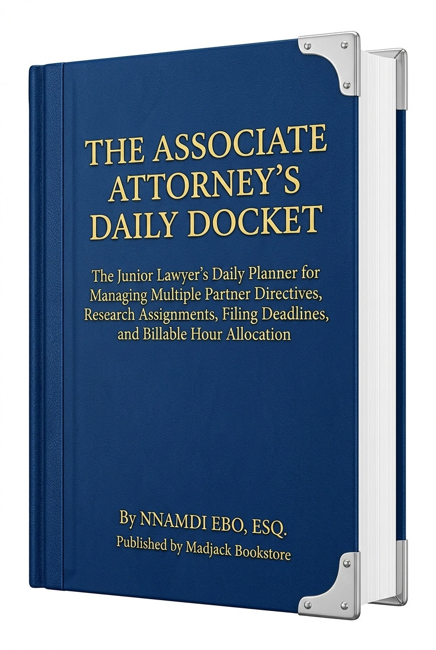 THE ASSOCIATE ATTORNEY'S DAILY DOCKET: The Junior Lawyer's Daily Planner for Managing Multiple Partner Directives, Research Assignments, Filing Deadlines, and Billable Hour Allocation [2026 Edition] – PDF