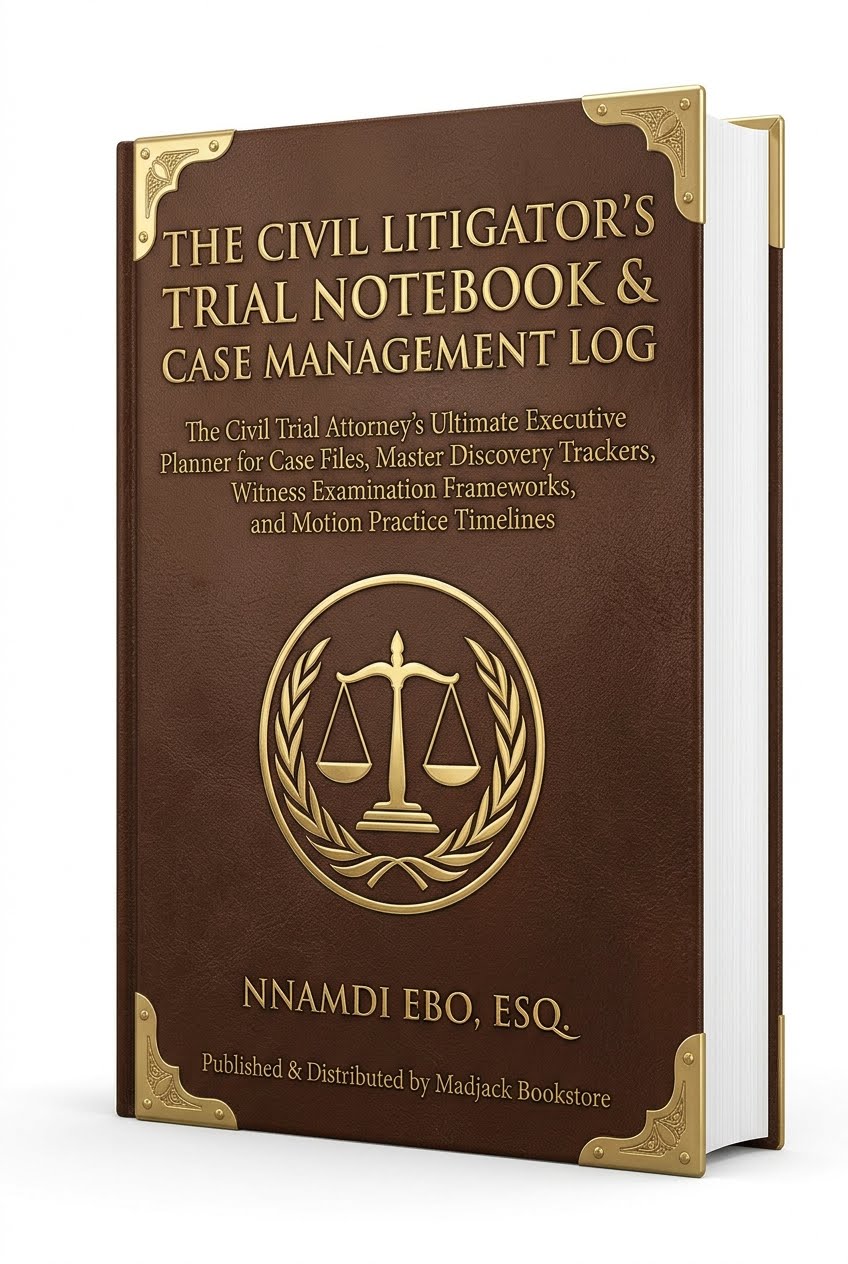 THE CIVIL LITIGATOR'S TRIAL NOTEBOOK & CASE MANAGEMENT LOG: The Civil Trial Attorney's Ultimate Executive Planner for Case Files, Master Discovery Trackers, Witness Examination Frameworks, and Motion Practice Timelines – PDF