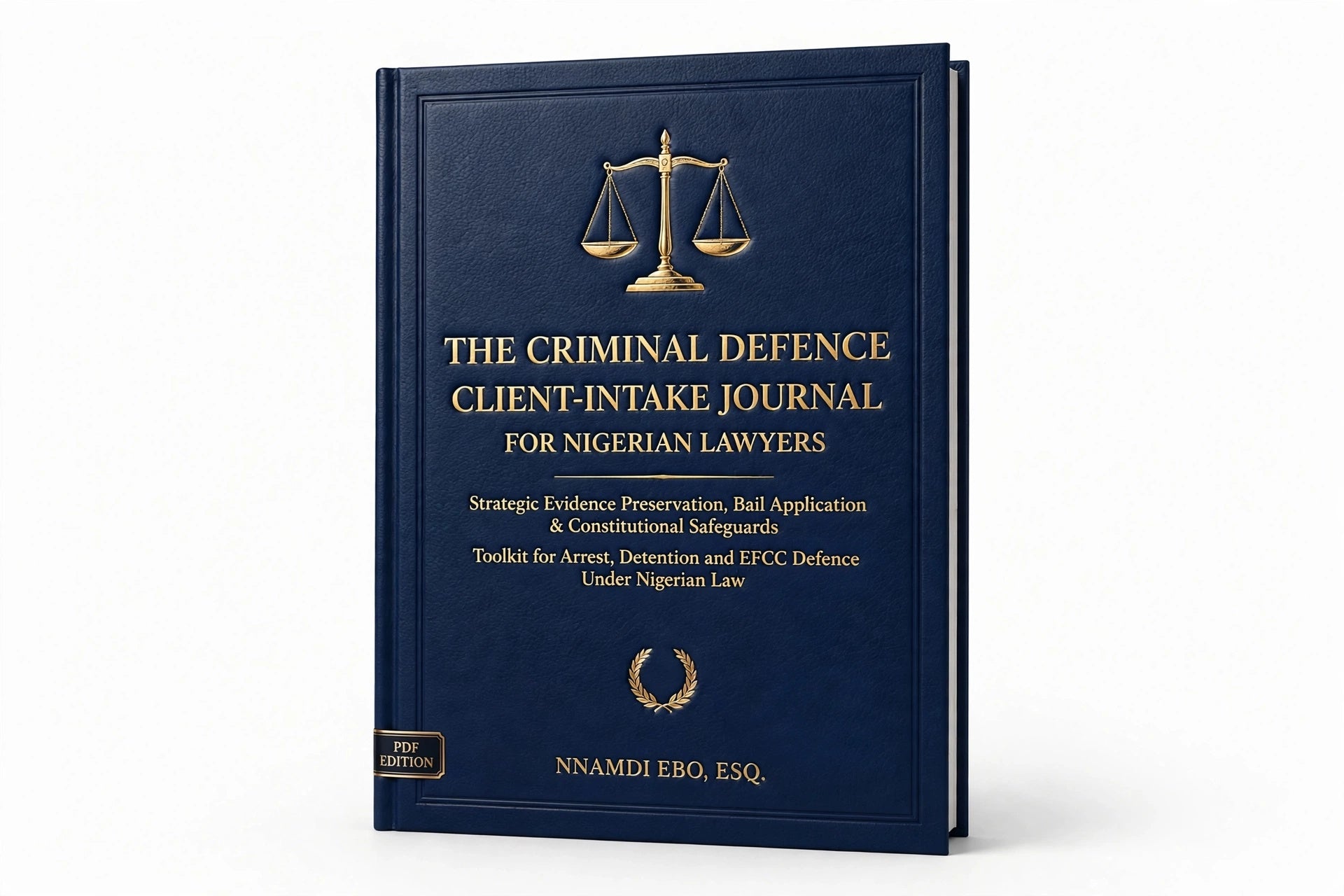 THE CRIMINAL DEFENCE CLIENT-INTAKE JOURNAL FOR NIGERIAN LAWYERS - PDF eBook