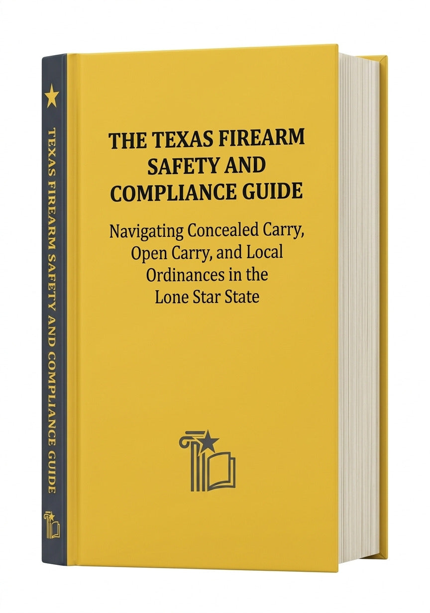 The Texas Firearm Safety and Compliance Guide: Navigating Concealed Carry, Open Carry, and Local Ordinances in the Lone Star State – PDF